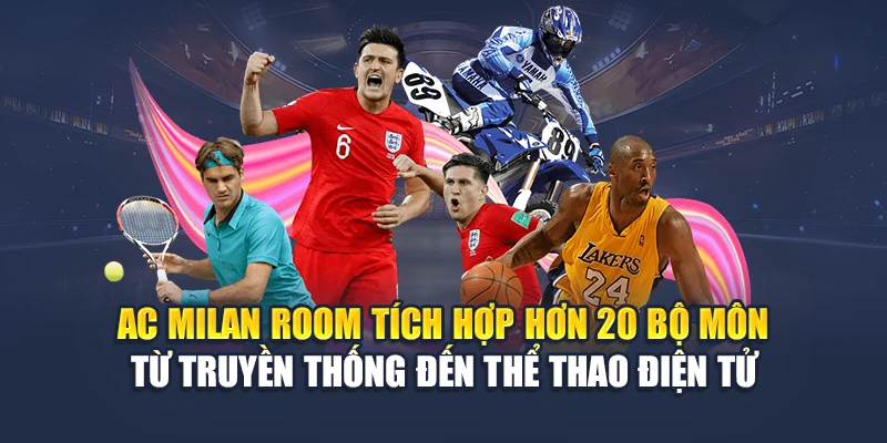 Khám Phá AC Milan Room – Sảnh Cược Thể Thao Đỉnh Cao Tại M88 1 AC Milan Room tích hợp hơn 20 bộ môn từ truyền thống đến thể thao điện tử